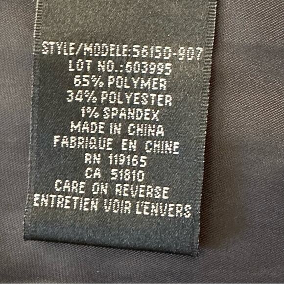 Tribal Black Gray Metallic Textured Button Front Pockets Blazer Jacket Size 10 - Picture 11 of 12